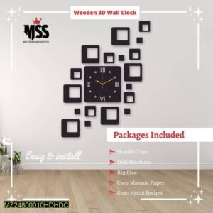 wooden wall clock